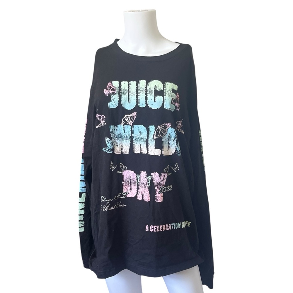 Juice Wrld Day 2022 Long Sleeve Graphic T-shirt Casual 999 Club Size Large L